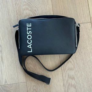 Lacoste Leather Nylon Crossbody Bag